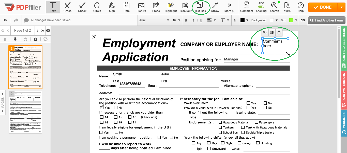 pdfFiller integration with Egnyte account