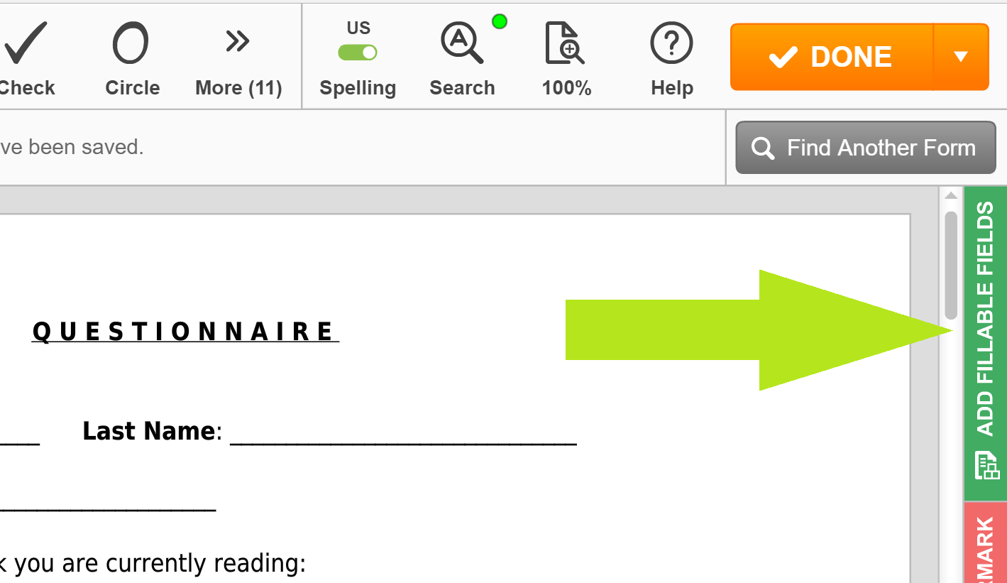 fillable form creator