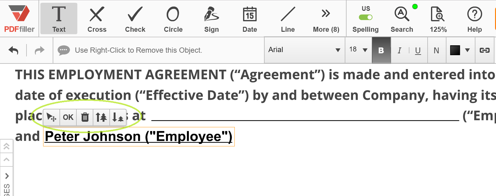 Preencha e assine formulários PDF com a ferramenta Fill & Sign no