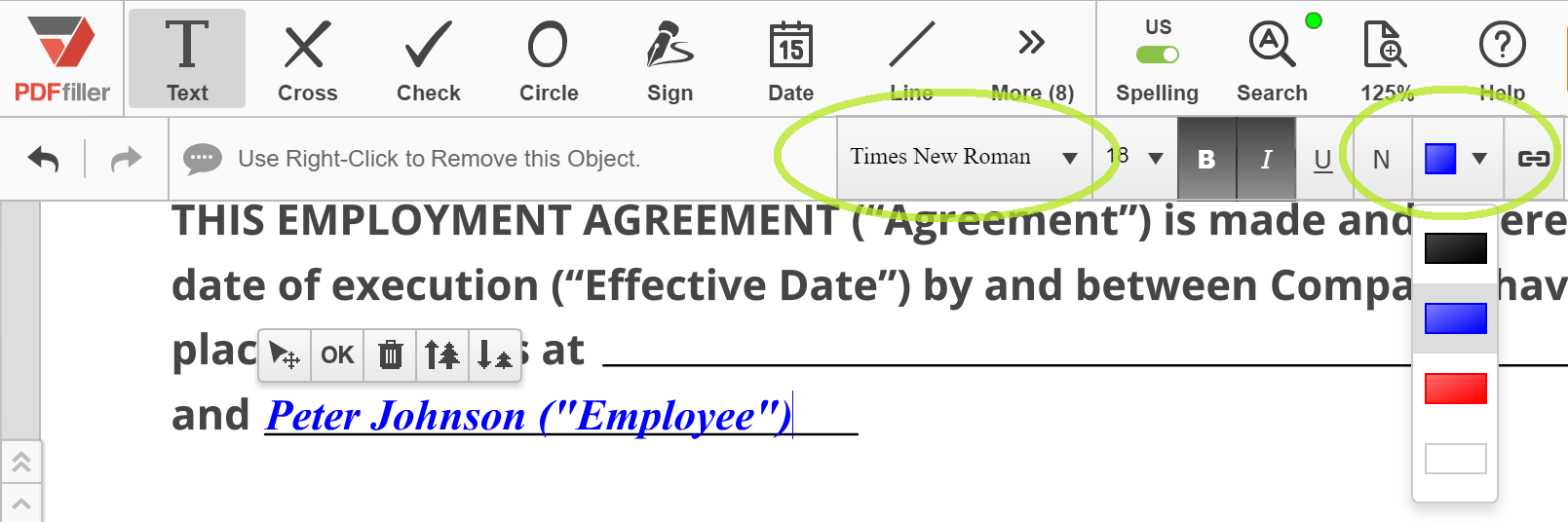 Preencha e assine formulários PDF com a ferramenta Fill & Sign no