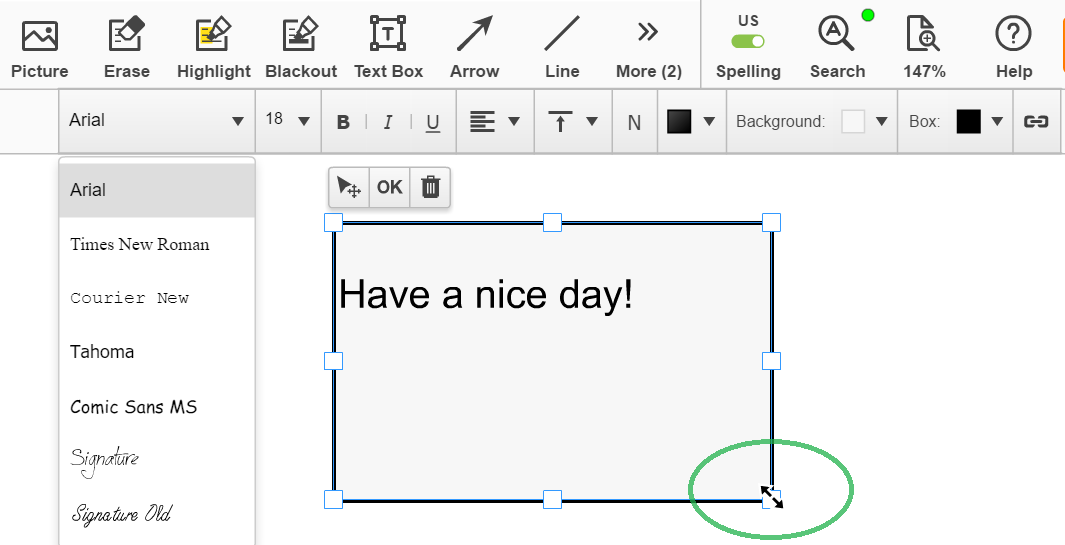 how to add text to pdf