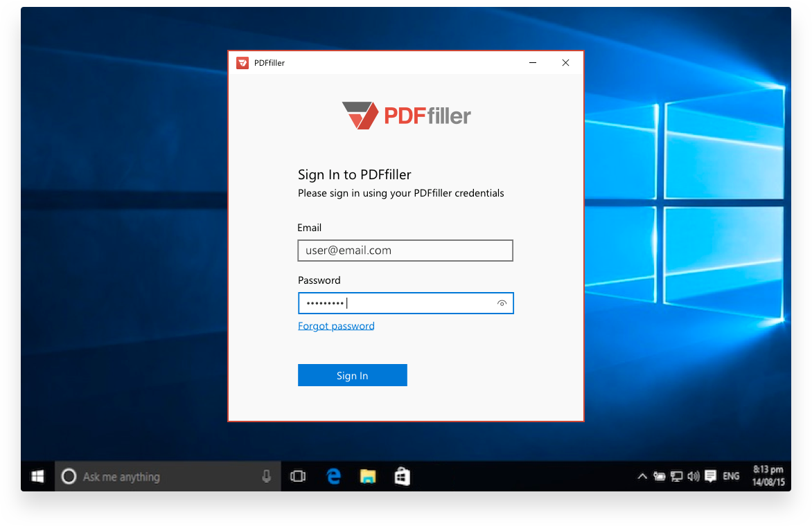 download pdffiller for pc