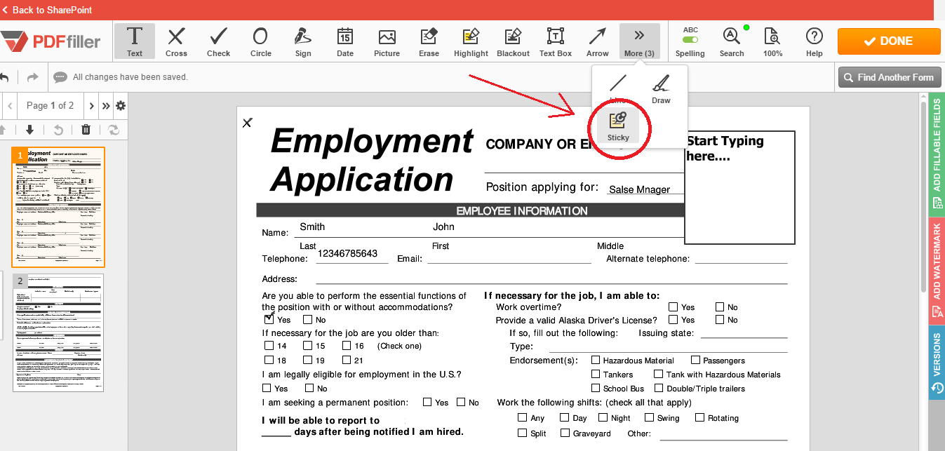 Integrate pdfFiller with SharePoint