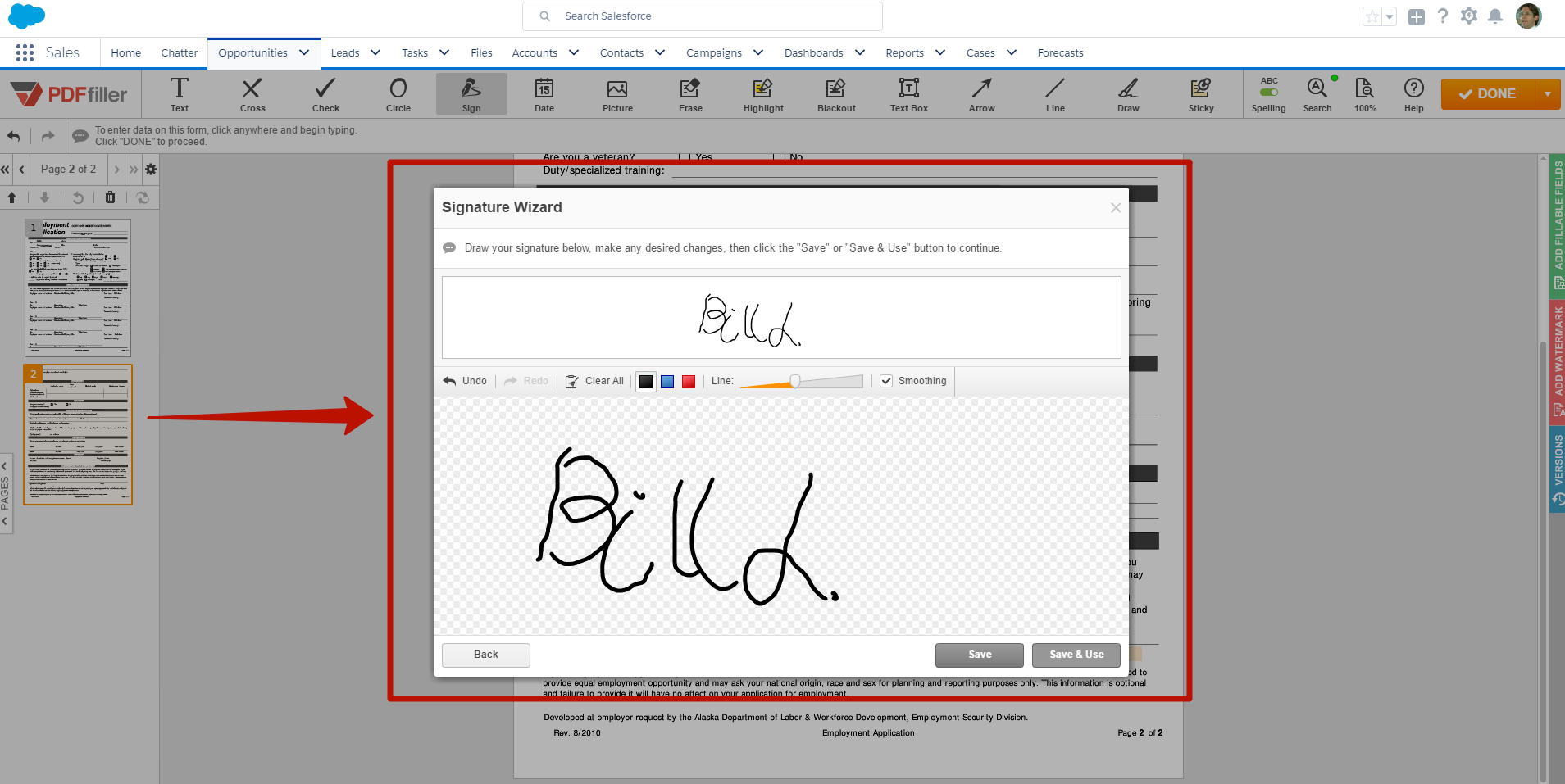 small pdf add signature