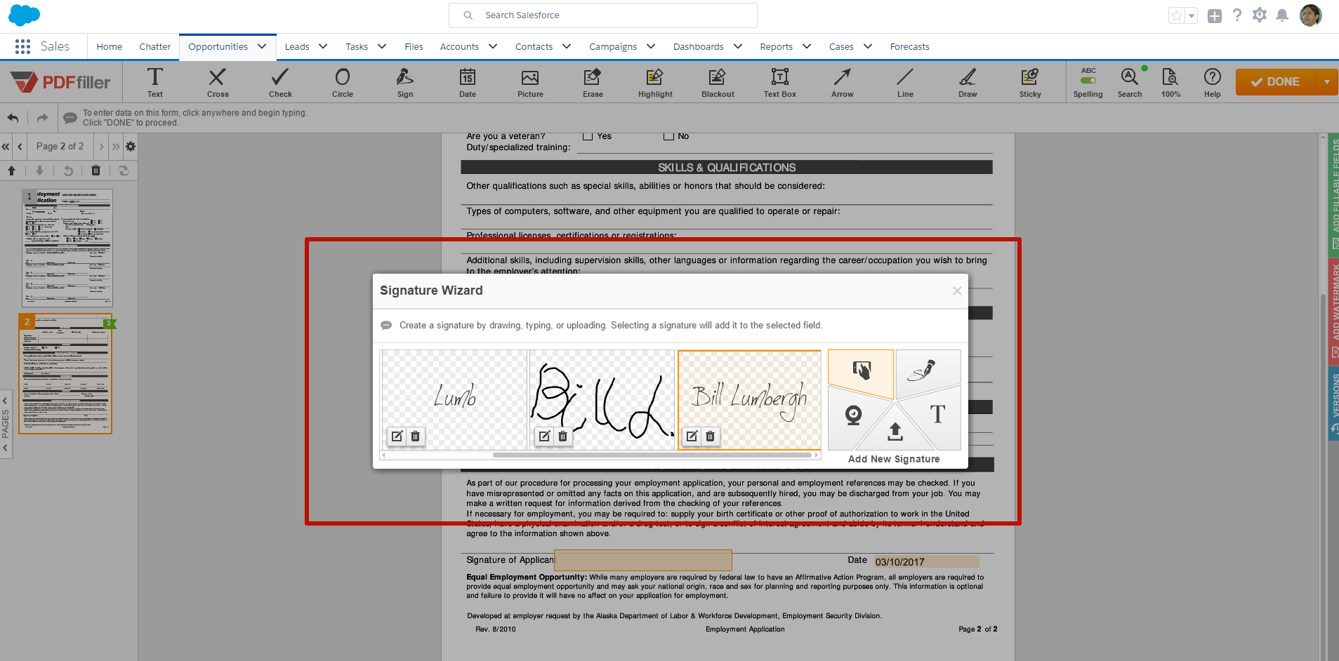 small pdf add signature