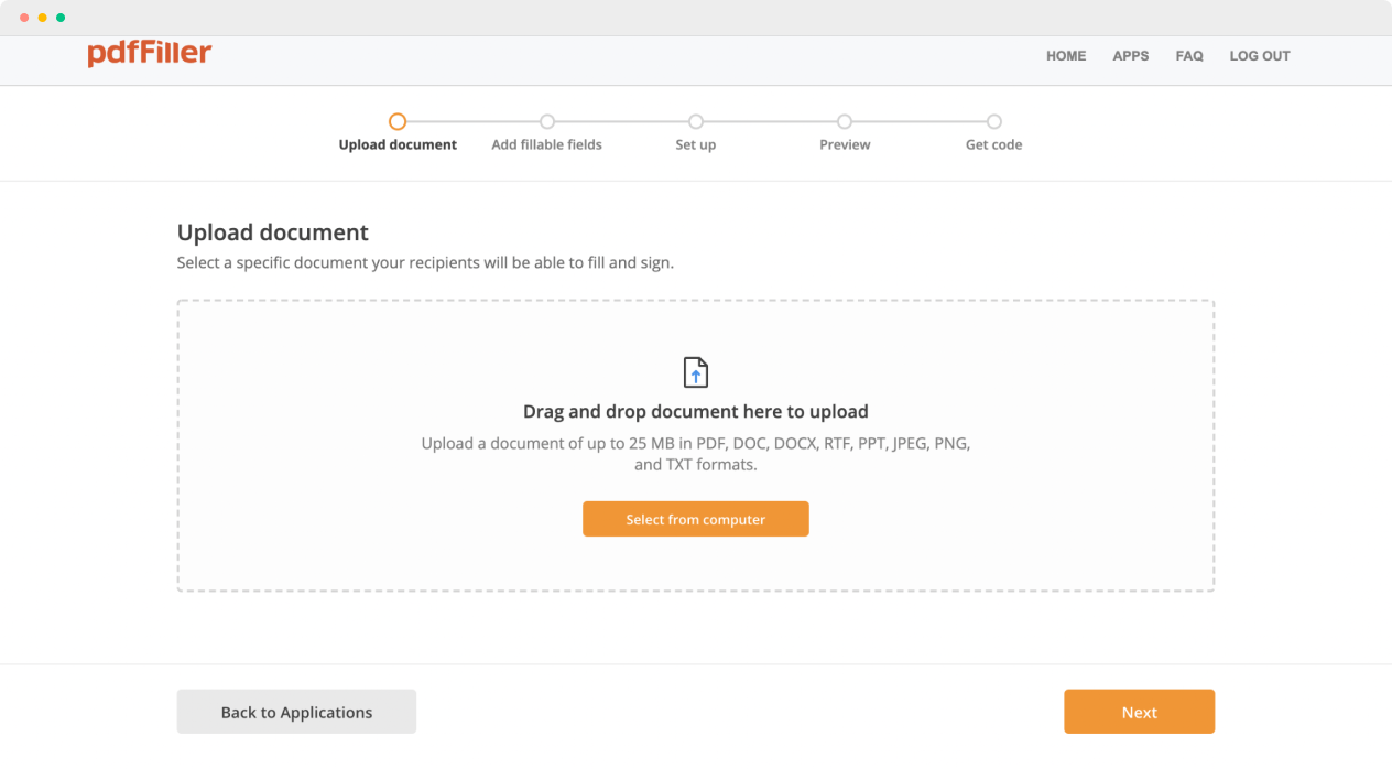 Use c pdf api and change pdf to fillable form pdffiller