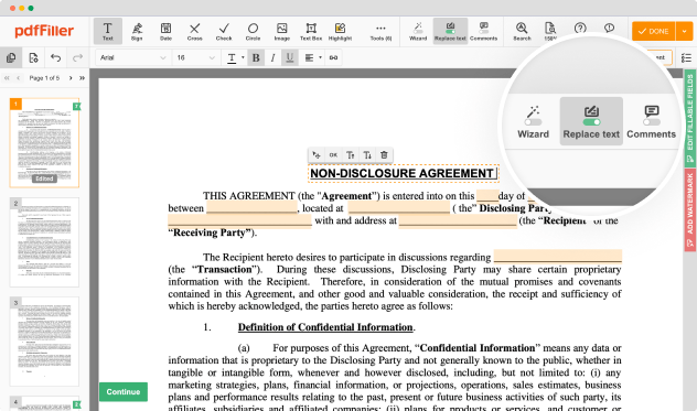 Share a PDF file for commenting